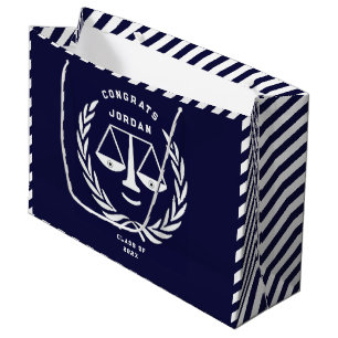 Sacola Para Presentes Grande Personalized Law School Graduation