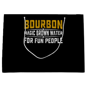 Sacola Para Presentes Grande Pessoas de Diversão de Água Castanha Bourbon - W