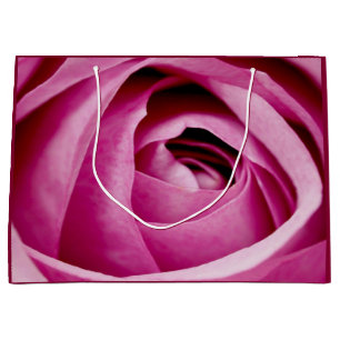 Sacola Para Presentes Grande Petais internas da Rosa Bud