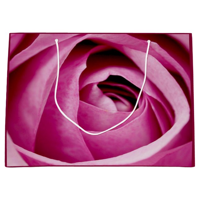 Sacola Para Presentes Grande Petais internas da Rosa Bud (Frente)