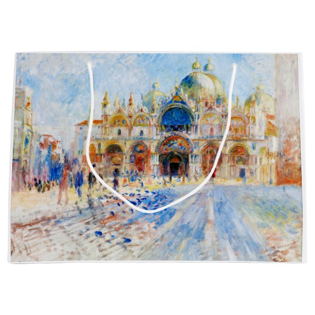 Sacola Para Presentes Grande Piazza San Marco, Renoir (Frente)