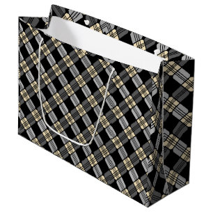 Sacola Para Presentes Grande Picnic cinza