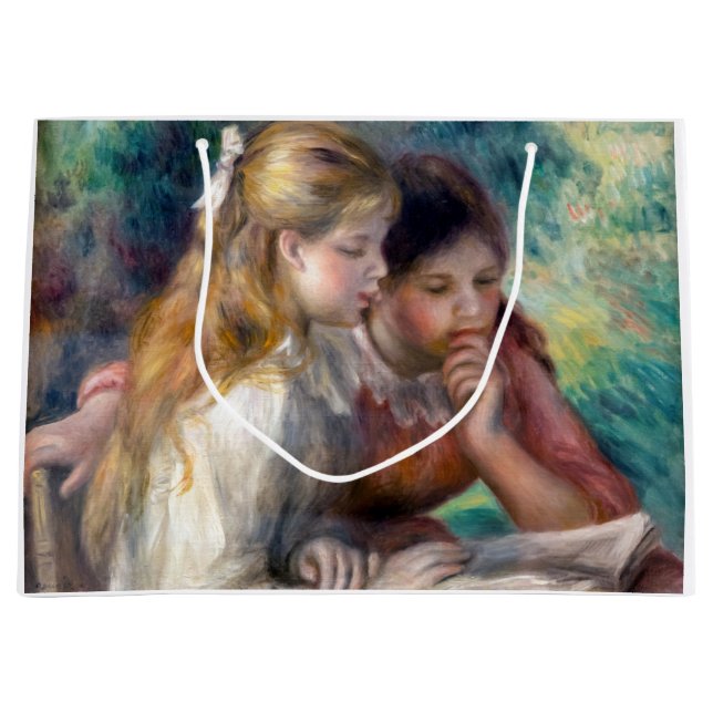 Sacola Para Presentes Grande Pierre-Auguste Renoir - A Leitura (Frente)