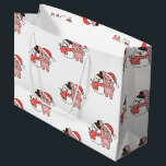 Sacola Para Presentes Grande Pig With Snowman In Winter For Christmas Large Gif<br><div class="desc">Pig with a snowman in winter for Christmas - a snowman for winter and Christmas. A winter greeting in the cold season for the holidays. Christmas pig with snowman.</div>