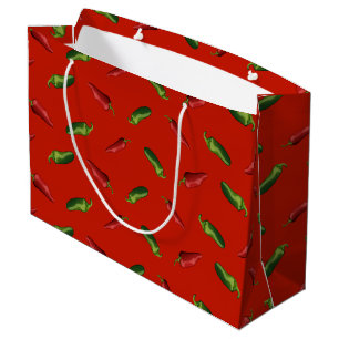 Sacola Para Presentes Grande Pimentos