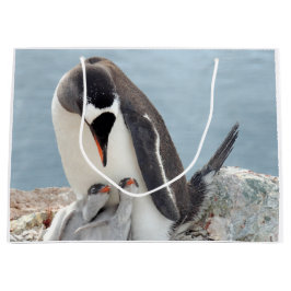 Sacola Para Presentes Grande Pinguim