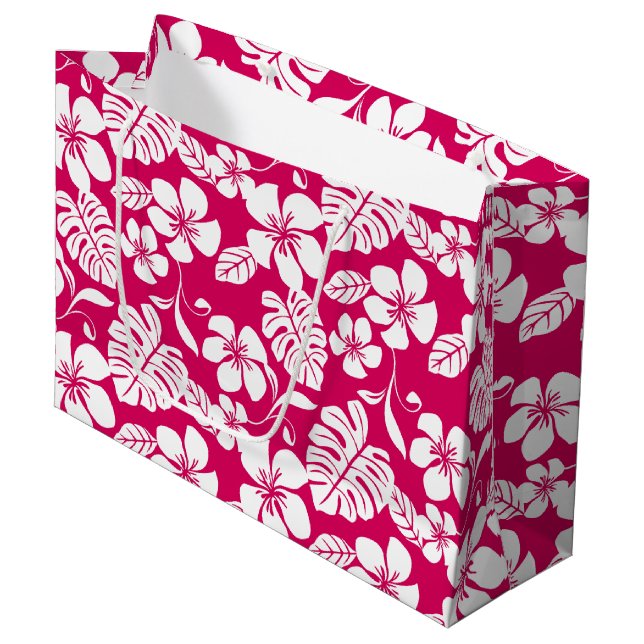 SACOLA PARA PRESENTES GRANDE PINK BIKINI (STRAWBERRY RED) (Frente inclinada)