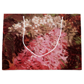 Sacola Para Presentes Grande Pink Lilacs by Vincent van Gogh, Still Life Flower