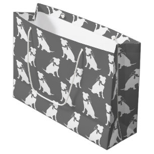 Sacola Para Presentes Grande Pit Bull Dog Puppy Pitbull Big Gift Bag
