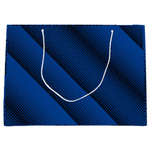 Sacola Para Presentes Grande Pixel Padrão 08.B.w Azul BG