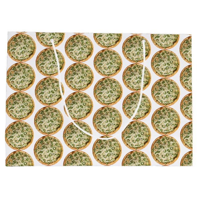 Sacola Para Presentes Grande Pizza (Verso)