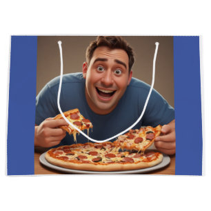 Sacola Para Presentes Grande Pizza Man