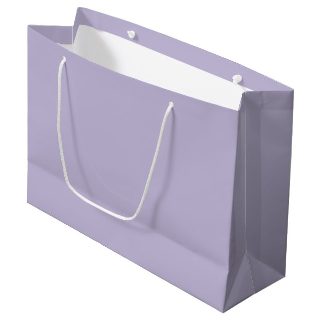 Sacola Para Presentes Grande Plain dusty lavender solid color (Frente inclinada)