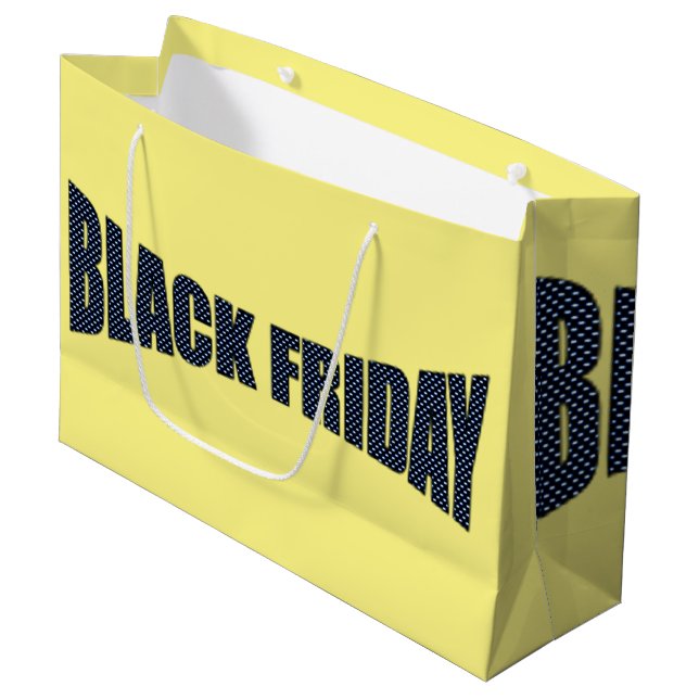 Sacola Para Presentes Grande Pontos de impacto BF (Frente inclinada)