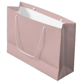 Sacola Para Presentes Grande Pontos Desenhados Mãos na Rosa