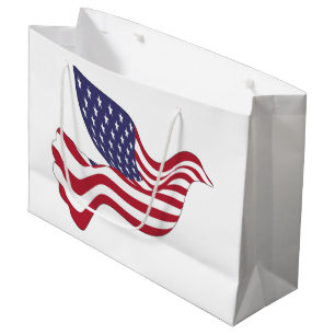 SACOLA PARA PRESENTES GRANDE PORTA DE PAZ AMERICANA