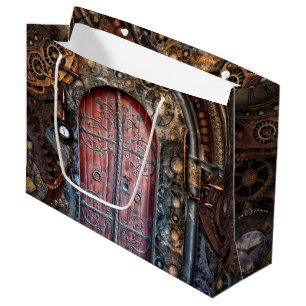 Sacola Para Presentes Grande Porta Gótica Steampunk
