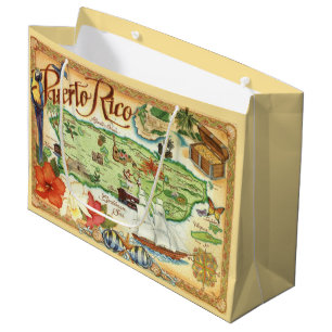Sacola Para Presentes Grande Porto Rico Gift Bag