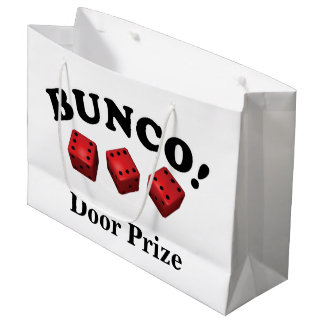 Sacola Para Presentes Grande Prêmio da porta do presente dos dados de Bunco