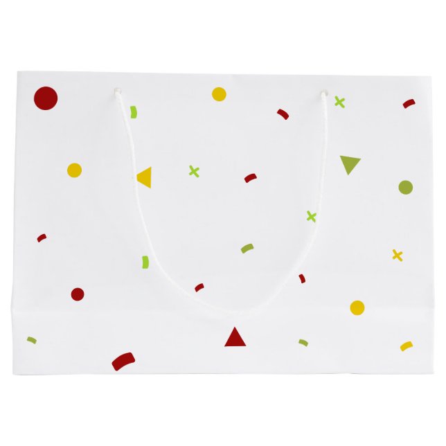 Sacola Para Presentes Grande Presente de Crocodilo Fofo (Verso)