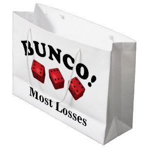 Sacola Para Presentes Grande Presente dos dados de Bunco a maioria de perdas
