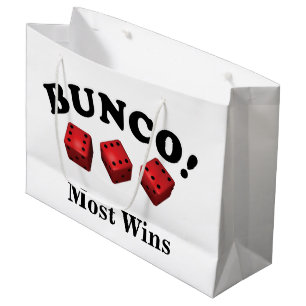 Sacola Para Presentes Grande Presente dos dados de Bunco a maioria de vitórias