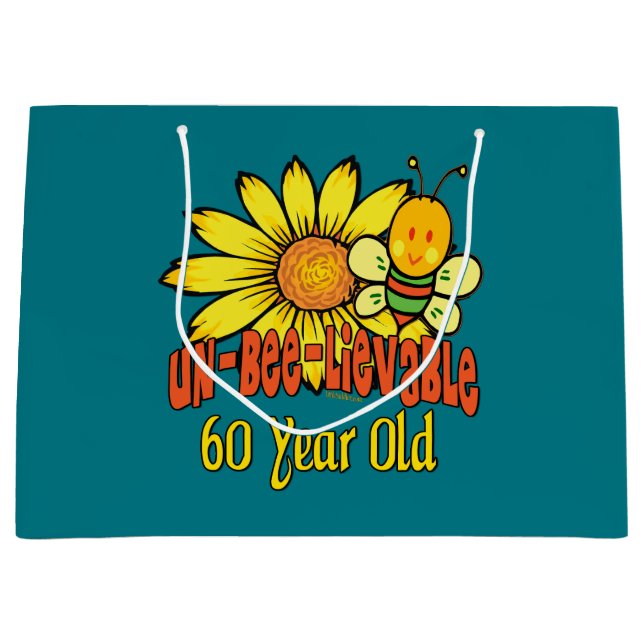 Sacola Para Presentes Grande Presente inacreditável no 60º aniversário (Frente)