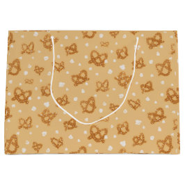Sacola Para Presentes Grande Pretzels e Pipoca de Aniversário - Saco de Present
