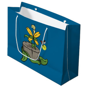 Sacola Para Presentes Grande Primavera dá as boas-vindas à bolsa de presente de