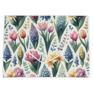 Sacola Para Presentes Grande Primavera para a Páscoa