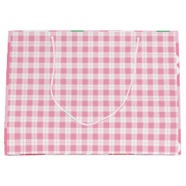 Sacola Para Presentes Grande Primeira Festa de aniversário de Berry Rosa e Verm