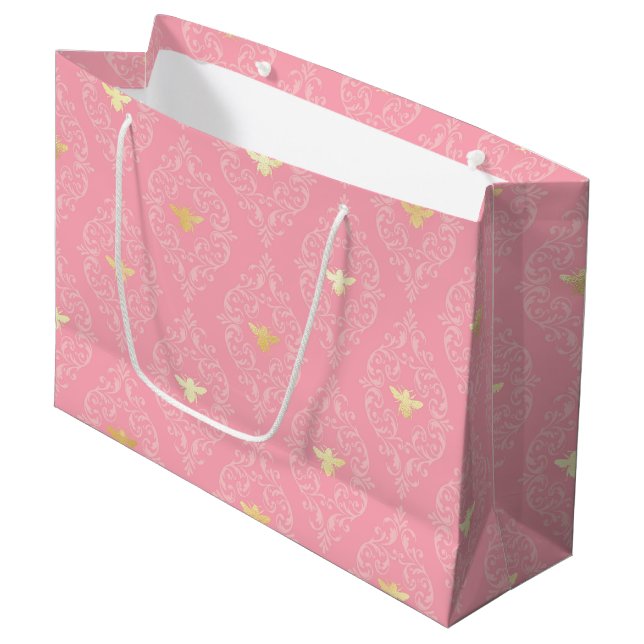 Sacola Para Presentes Grande Princesa Bee Series Design nº 3 (Frente inclinada)