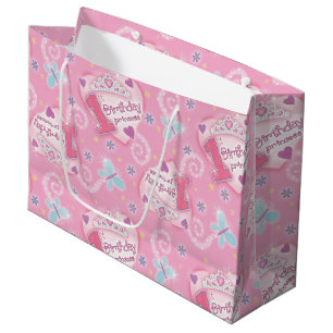 Sacola Para Presentes Grande Princesa do aniversário