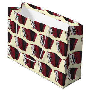 Sacola Para Presentes Grande Professor de Música Musical Accordion Instrumento