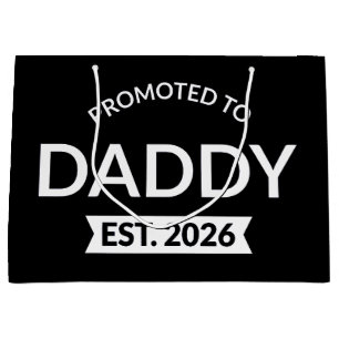 Sacola Para Presentes Grande Promovido a Papai Est. 2026 II
