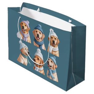 Sacola Para Presentes Grande Proprietário de Cães Amante de Retriever Dourado d