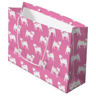 Sacola Para Presentes Grande Pug Dog Puppy Large Gift Bag