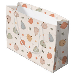 Sacola Para Presentes Grande Pumpkin Feliz - Grande Saco do Presente