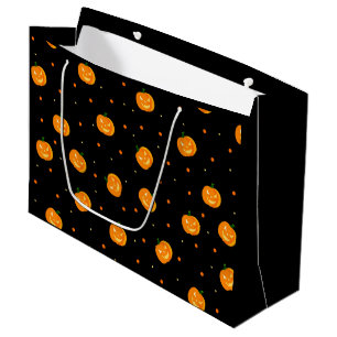 Sacola Para Presentes Grande Pumpkin Rain Gift Bags