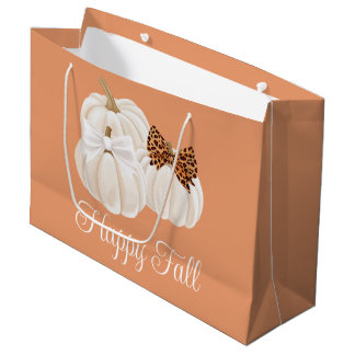 Sacola Para Presentes Grande Pumpkins Fall Pumpkins Bonito Fall Ppard Fall