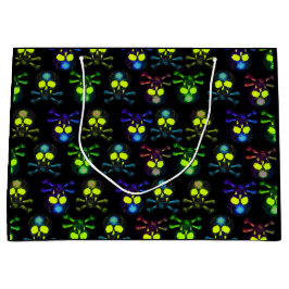 Sacola Para Presentes Grande Punk Pirate Ghost Skulls - Cobalt Nightmare Blue