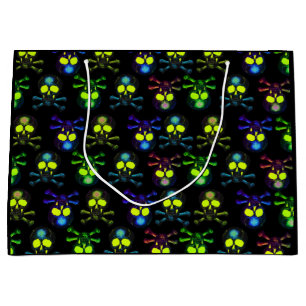 Sacola Para Presentes Grande Punk Pirate Ghost Skulls - Cobalt Nightmare Blue