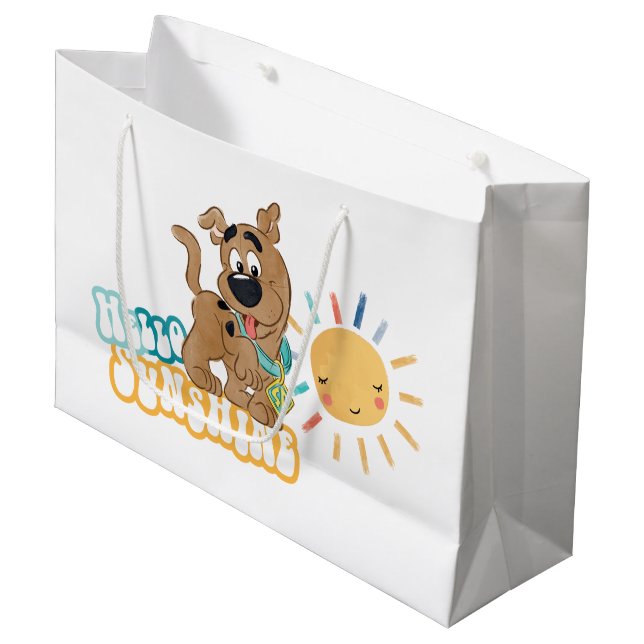 Sacola Para Presentes Grande Puppy Scooby-Doo "Hello Sunshine" (Frente inclinada)