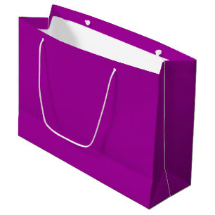 Sacola Para Presentes Grande Púrpura de Barney (cor sólida)