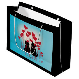 Sacola Para Presentes Grande Purr Love - Gift Bag - Campo Balão