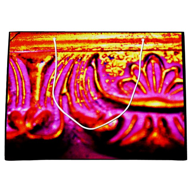 Sacola Para Presentes Grande Quadro Rosa (Frente)