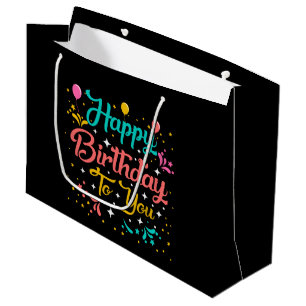 Sacola Para Presentes Grande que bonitinha qualquer festa de aniversário feliz