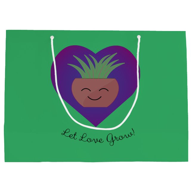 Sacola Para Presentes Grande Que O Amor Cresça (Verso)