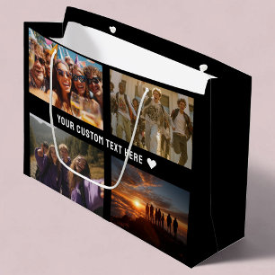 Sacola Para Presentes Grande Quebra de Presente Personalizada de 8 Fotografias