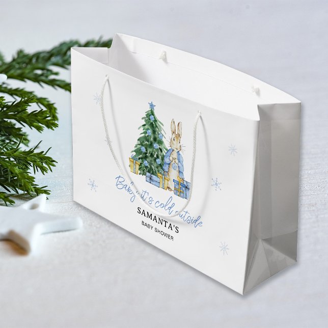 Sacola Para Presentes Grande Querida, está frio fora de Peter Rabbit (Criador carregado)